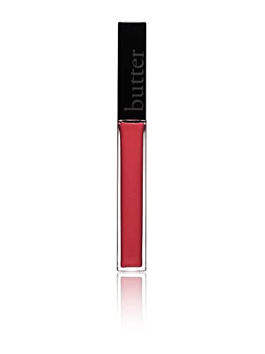 butter LONDON Plush Rush Plumping Lip Gloss, Ultra-Shine & Hydrating, Improves Lip Texture, Cruelty Free, Flirt