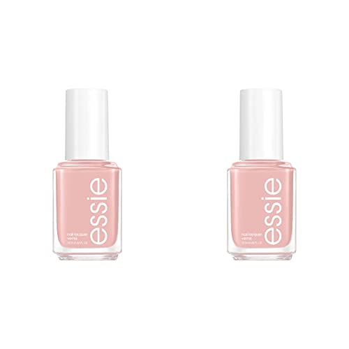 Essie Nail Polish, Salon-Quality, 8-free Vegan, Soft Beige Pink, Nude, Topless and Barefoot, 0.46 Ounce (Pack of 2)