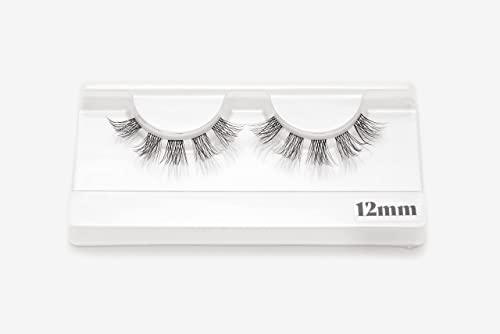 Lilac St - Originals Natural Faux Eyelash Clusters (12mm) - Soft, Natural Look - DIY Lash Extension Wisps - Lightweight & Lifelike - Lasts 10 Days - Cruelty Free, Vegan, Women Founded - 10 Lashes