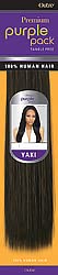 Outre Premium 100% Human Hair Weave PURPLE PACK YAKI 12" (1B)