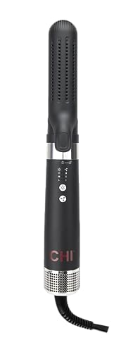 CHI Air Duo Multifunctional Styler, Black, Combining Hot Smoothing Dryer Brush, Hairstyling Iron and Curling Wand All Together