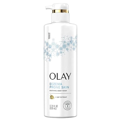 Olay Soothing Moisturizing Body Wash for Sensitive Skin with Vitamin B3 Complex and Oat Extract, 17.9 fl oz