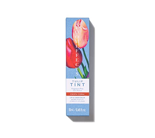 Bloomeffects - Natural Tulip Tint Lip + Cheek Balm | Cruelty-Free, Non-Toxic, Clean Beauty (Crispa Coral)