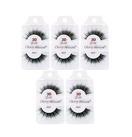 Cherry Blossom 3D Eyelashes (5 Pack of Silk 907)