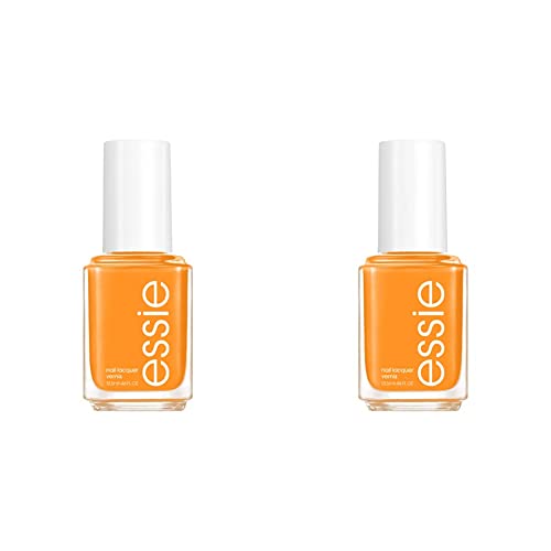 essie nail polish, Break It Sundown, summer 2022 collection, vibrant orange, 8-free vegan, 0.46 fl oz (Pack of 2)