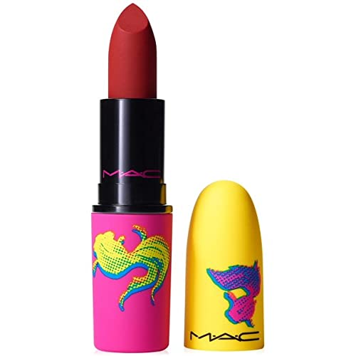 M.A.C. Moon Masterpiece Powder Kiss Lipstick - Healthy, Wealthy and Thriving (true red), 0.1 Ounce