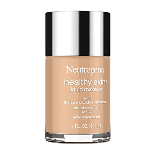 Neutrogena Healthy Skin Liquid Makeup Foundation, Broad Spectrum SPF 20 Sunscreen, Lightweight & Flawless Coverage Foundation with Antioxidant Vitamin E & Feverfew, 115 Cocoa, 1 fl. oz(pack of 2)