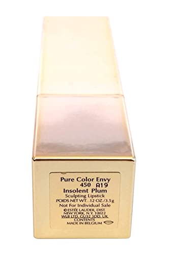 Estee Lauder Pure Color Envy Sculpting Lipstick, 0.12 oz. / 3.5 g •• (Insolent Plum 450)