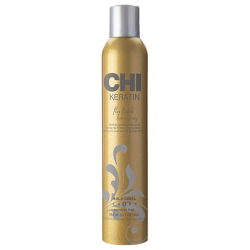 CHI Keratin Flex Finish Hair Spray, 10 oz & Helmet Head Extra Firm Hairspray, 10 oz