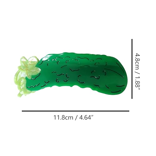 Green Cucumber Claw Clip,Acetate Hair Clip,Small Hair Clips for Women