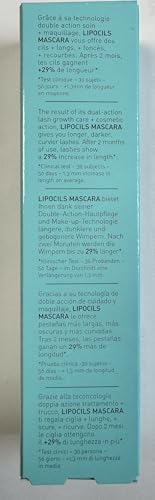 Talika Lipocils Mascara - Eyelash Growth Formula Mascara - 2-in-1 Makeup & Eyelash Care Solution - Brown