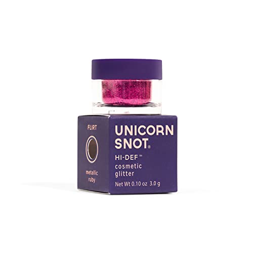 Unicorn Snot Body Glitter -Long-Lasting, Holographic Hi-Def Cosmetic Glitter for Face, Lip & Body- Glitter Lip Gloss, Metallic Eyeshadow Makeup- Iridescent Glitter,Fine Milled Sparkle, Magenta(Scream)