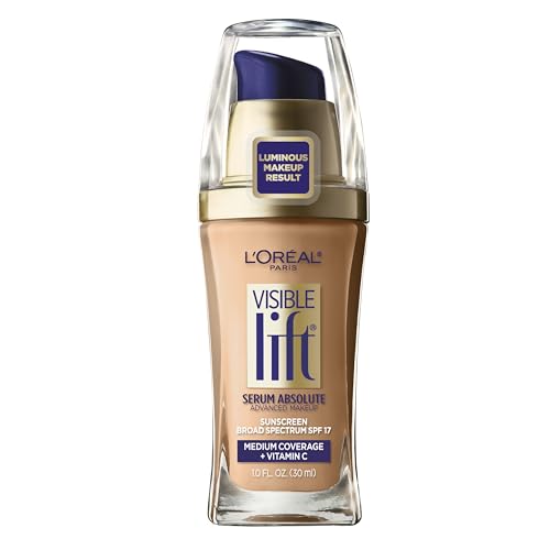 L'Oreal Paris Visible Lift Serum Absolute Foundation, Sand Beige, 1 Ounce