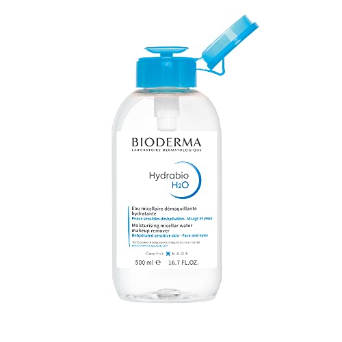 Bioderma Hydrabio H2O PUMP Micellar Water - Cleansing and Make-Up Removing, 16.7 Fl Oz