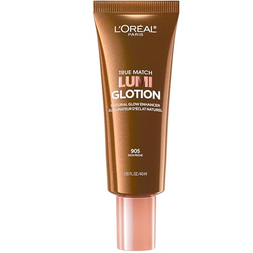 L'Oreal Paris Makeup True Match Lumi Glotion, Natural Glow Enhancer, Illuminator Highlighter, Bronzing Drops For a Sun-Kissed Glow, 905 Rich