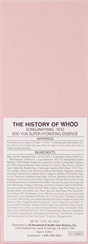 The History of Whoo Gongjinhyang Soo Vital Essence | Ultra Lightweight Essence for Instant & Long-lasting Moisturizing Effects | Promotes Moisture Circulation,Prevent Fine Lines,Fast-absorbing,45ml