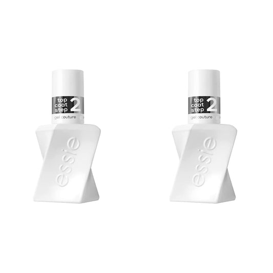 essie Gel Couture Platinum Grade Finish Top Coat, 0.46 Ounces (Packaging May Vary) (Pack of 2)