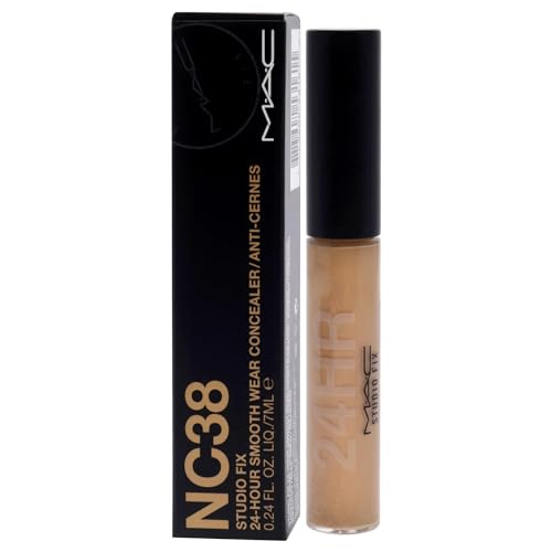 Studio Fix 24-Hour Smooth Wear Concealer - NC38 by MAC for Women - 0.24 oz Concealer