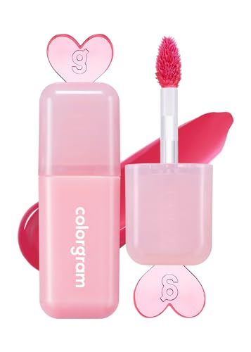 COLORGRAM Juicy Drop Tint 08 Berry Pink | Juicy Lip Gloss, Glowing Lip Stain with Fruity Colors, Buildable & Blendable, Highly Pigmented