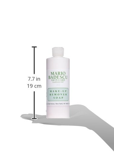 Mario Badescu Makeup Remover Soap for Combination, Dry and Sensitive Skin | Oil Free Cleanser that Hydrates Skin |Formulated with Glycerin | 16 FL OZ