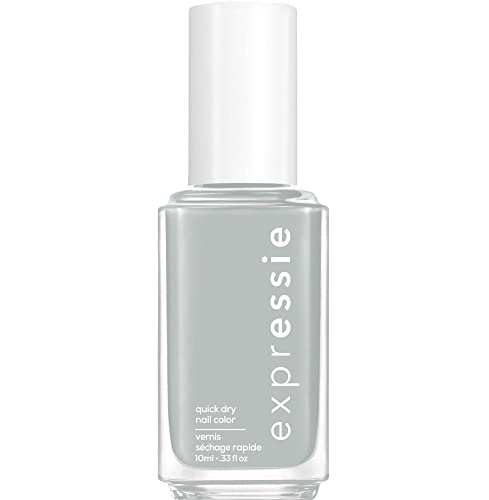 Essie expressie, Quick-Dry Nail Polish, 8-Free Vegan, Light Gray, In The Modem, 0.33 fl oz