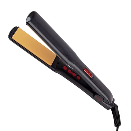 CHI G2 Professional Hair Straightener Titanium Infused Ceramic Plates Flat Iron & 44 Iron Guard Thermal Protection Spray, Clear, 8 Fl Oz & Infra Silk Infusion, 6 Fl Oz