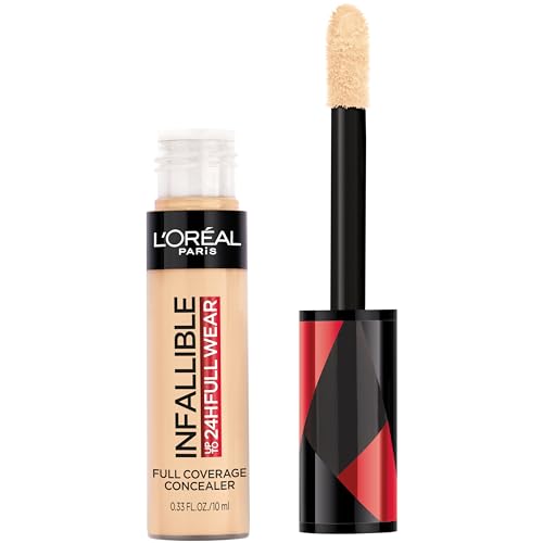 L'Oreal Paris Makeup Infallible Full Wear Waterproof Matte Concealer, Full Coverage, Vanilla, 0.33 fl. oz.