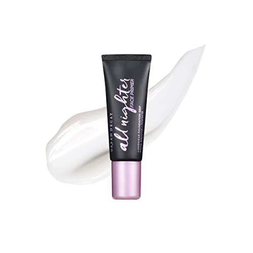 Urban Decay All Nighter Longwear Face Primer (Travel Size), Smoothing & Hydrating Base for Foundation Face Makeup, Sheer & Lightweight, for All Skin Types, Vegan, Cruelty-free - 0.28 fl oz