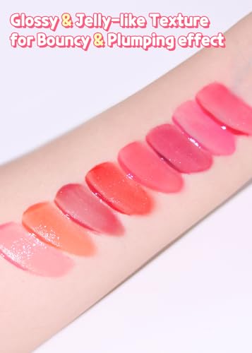 COLORGRAM Juicy Drop Tint 08 Berry Pink | Juicy Lip Gloss, Glowing Lip Stain with Fruity Colors, Buildable & Blendable, Highly Pigmented