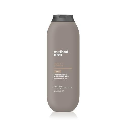 Method Men 2-in-1 Shampoo + Condtioner, Cedar + Cypress, 14 Ounces.