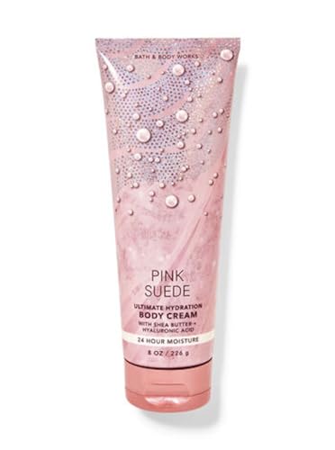 Bath & Body Works Ultimate Hydration Body Cream Gift Set For Women, 8 Fl Oz (Pink Sude)