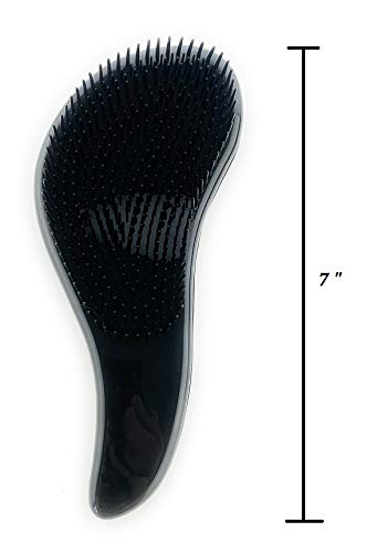 G.B.S Wave Multi-Function Glide Thru Brush Unisex Man and Women Long or Short Hair - Dense Black Bristles to Remove Knots, tangles Silky Smooth Finish.