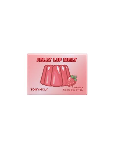 TONYMOLY Strawberry Jelly Lip Melt - Hydrating Lip Balm with Strawberry Extract, and Vitamin E - Moisturizing and Nourishing - 10g