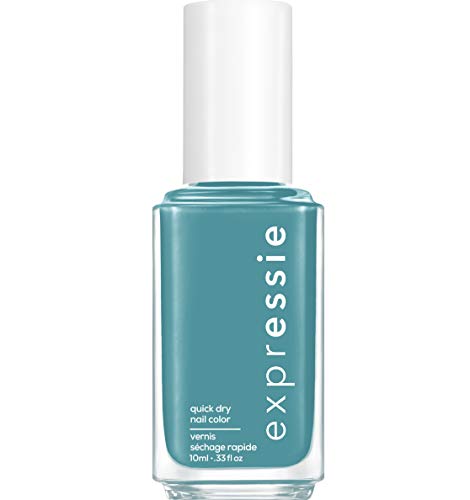 Essie expressie, Quick-Dry Nail Polish, 8-Free Vegan, Midtone Teal, Up Up & Away Message, 0.33 fl oz