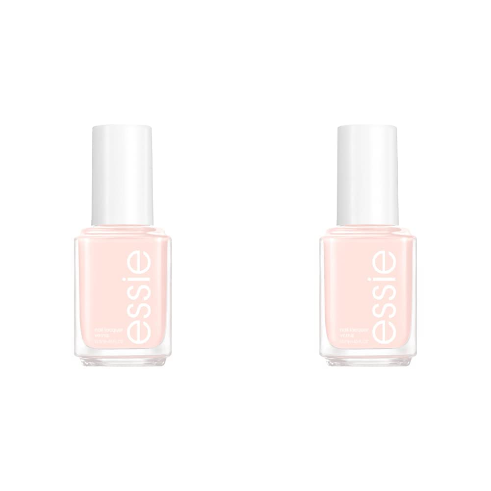 essie Salon-Quality Nail Polish, 8-Free Vegan, Sheer Pale Pink, Ballet Slippers, 0.46 fl oz (Pack of 2)