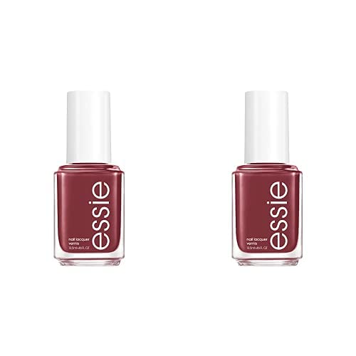 essie Nail Polish, Glossy Shine Finish, Angora Cardi, 0.46 Ounces (Packaging May Vary) Deep Dusty Rose, Purple (Pack of 2)