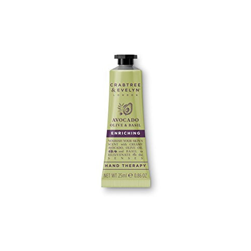 Crabtree & Evelyn Ultra Moisturising Hand Therapy, Avocado Olive and Basil, 0.86 oz