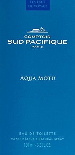 Comptoir Sud Pacifique Eau de Toilette Spray, Aqua Motu, 3.3 Fl Oz