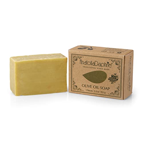 Olive Oil Soap Bar - Handmade 100% Pure Natural & Vegan (5 Bars)