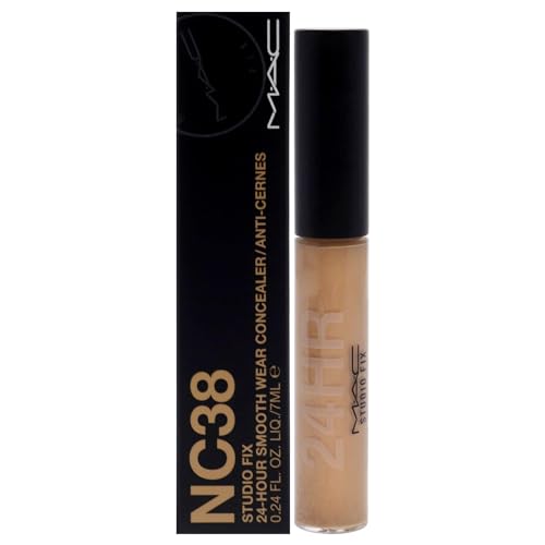 Studio Fix 24-Hour Smooth Wear Concealer - NC38 by MAC for Women - 0.24 oz Concealer