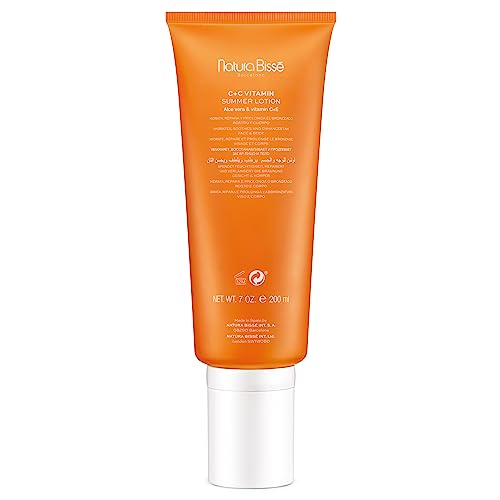 Natura Bissé C+C Vitamin Summer Lotion | Vitamin C Color Enhancing Body Lotion | Hydrates, Soothes & Enhances Sun Tan | For normal & dry skin, 7 Oz