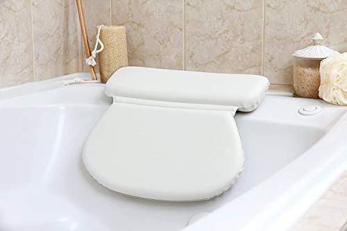 Epica Bath Pillow | Luxury Bathroom Accessories for Women & Men, Bathtub Decor, Bath Essentials | Non-Slip Waterproof Pillow with Strong Suction Cups, Hot Tub Neck Support, Bathtub Spa Pillow, Oval