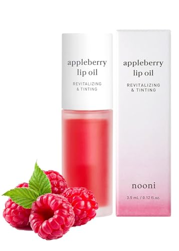 NOONI Appleseed Lip Oil Set - Appleberry & Appleplum | with Apple Seed Oil, Lip Oil Duo, Lip Stain, Long-Lasting, Plumping, Gift, Gift Sets, For Chapped and Flaky Lips