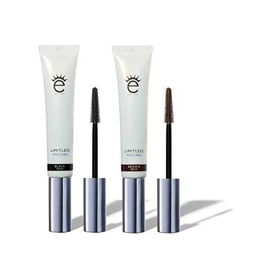 Eyeko Limitless Mascara - Brown - Lengthening - Nourishing with Acai Oil - For Sensitive Eyes - Vegan 8ml