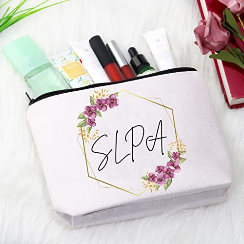 GJTIM SLPA Speech Language Pathology Assistant Gift SLP Appreciation Gift Zipper Pouch Makeup Bag for SLP Women (SLPA Bag)