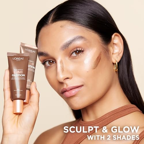 L'Oreal Paris Makeup True Match Lumi Glotion, Natural Glow Enhancer, Illuminator Highlighter, Bronzing Drops For a Sun-Kissed Glow, 905 Rich