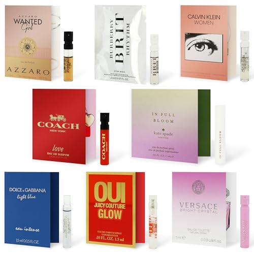 Infinite Scents Perfume Sampler Set for Women - 8 Designer Fragrance Brands