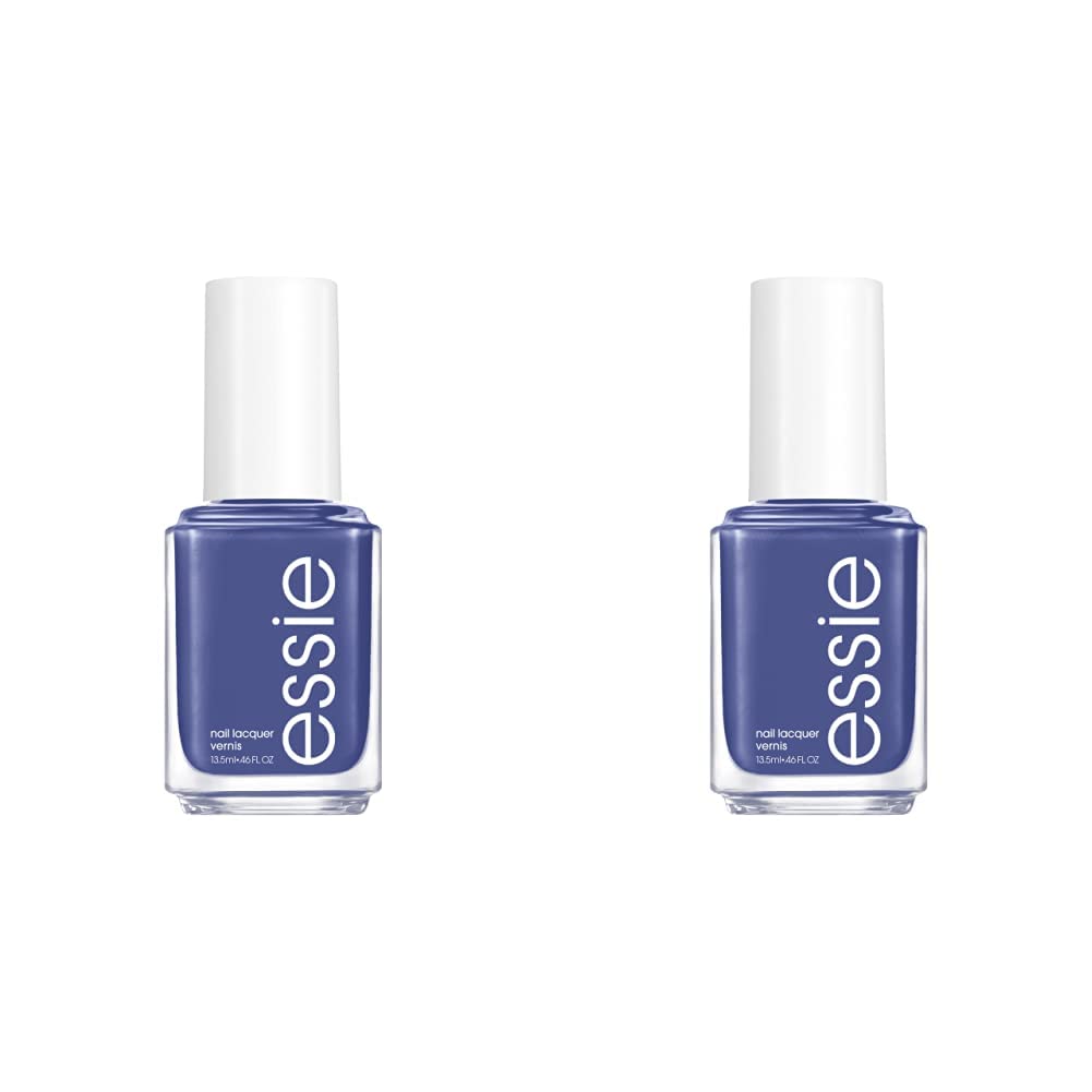 Essie Salon-Quality Nail Polish, 8-Free Vegan, Ocean Blue, Pret-a-surfer, 0.46 fl oz (Pack of 2)