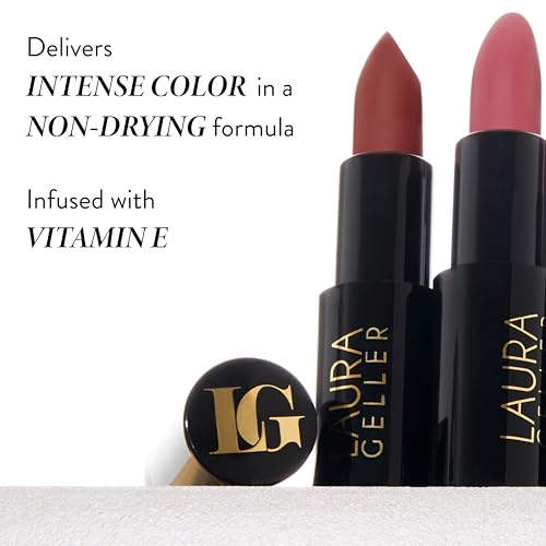 LAURA GELLER NEW YORK Modern Classic Matte Lipstick - Mauve Majesty - Ultra-Rich Color - Luxurious and Lightweight - Matte Finish