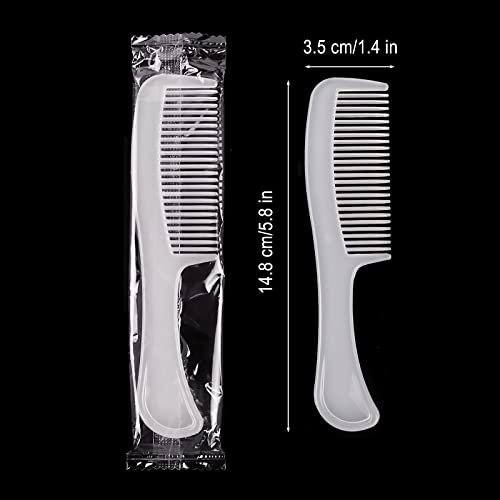 Hipruict Combs Individually Wrapped, 30 Pack Disposable Combs Bulk, Sturdy Thick Travel Comb Bulk, Combs in Bulk for Homeless, Suitable for Home, Hotel, Travel, Charity (30 PACK)